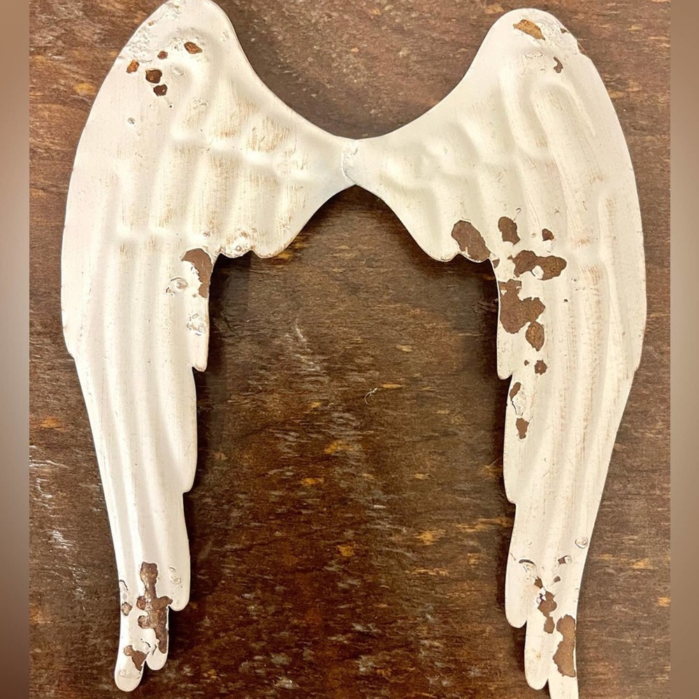 Distressed Tin Angel Wings